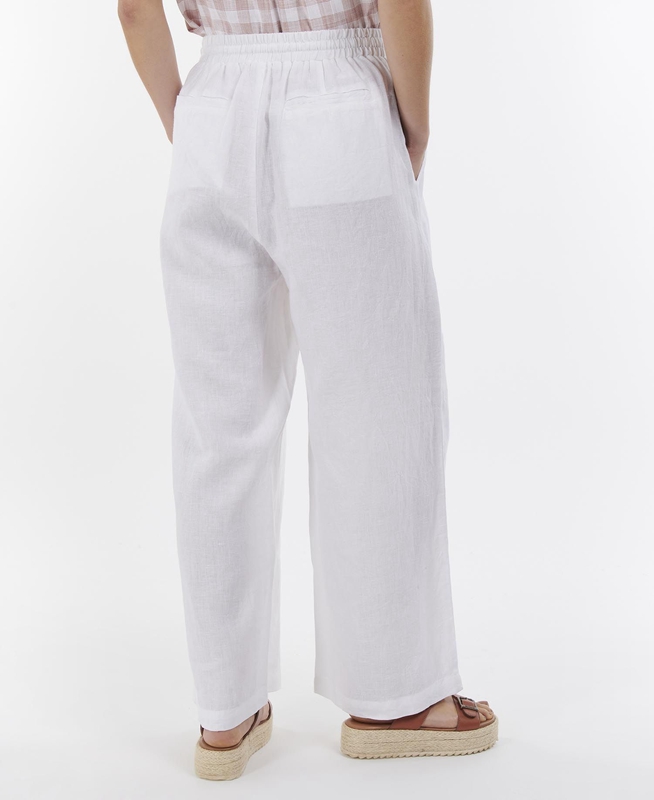 Barbour Cherbury Trousers Női Nadrág Fehér | 907816-DAI