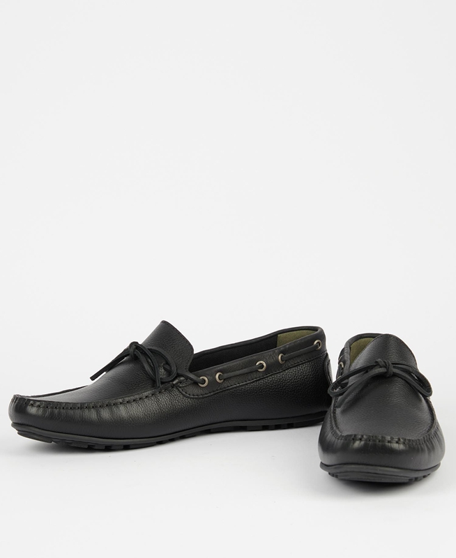 Barbour Clark Férfi Loafer Cipő Fekete | 548602-UNB
