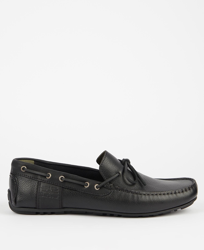 Barbour Clark Férfi Loafer Cipő Fekete | 548602-UNB