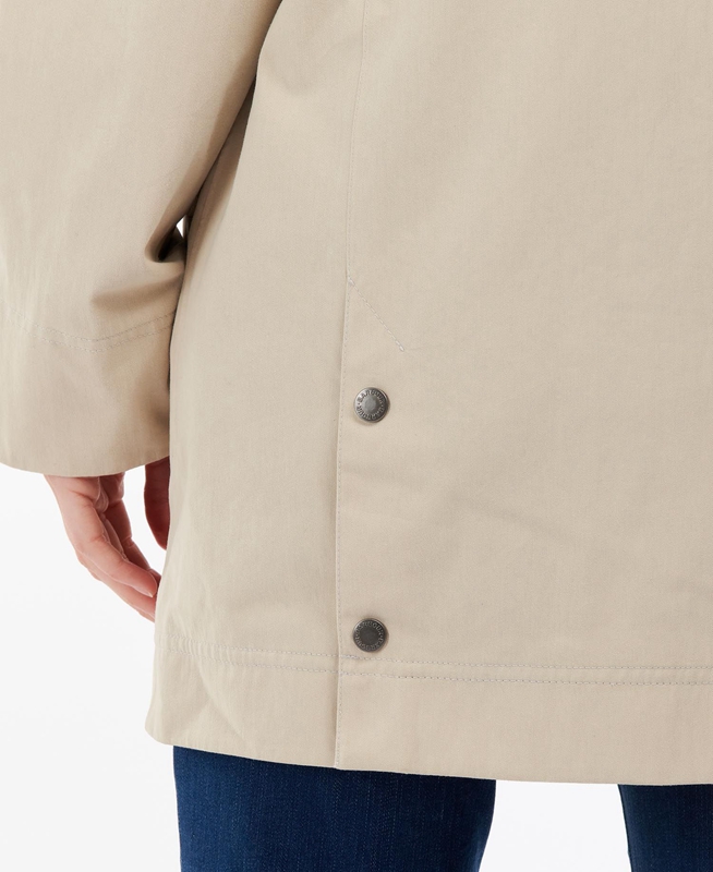 Barbour Clary Női Vízálló Kabát Bézs | 296503-QVZ