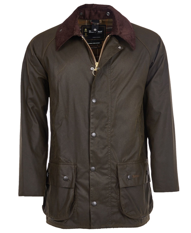 Barbour Classic Beaufort® Férfi Viaszos Kabát Olivazöld | 256714-FRL