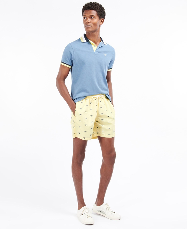 Barbour Coastal Swim Férfi Nadrág Sárga | 351480-WRL