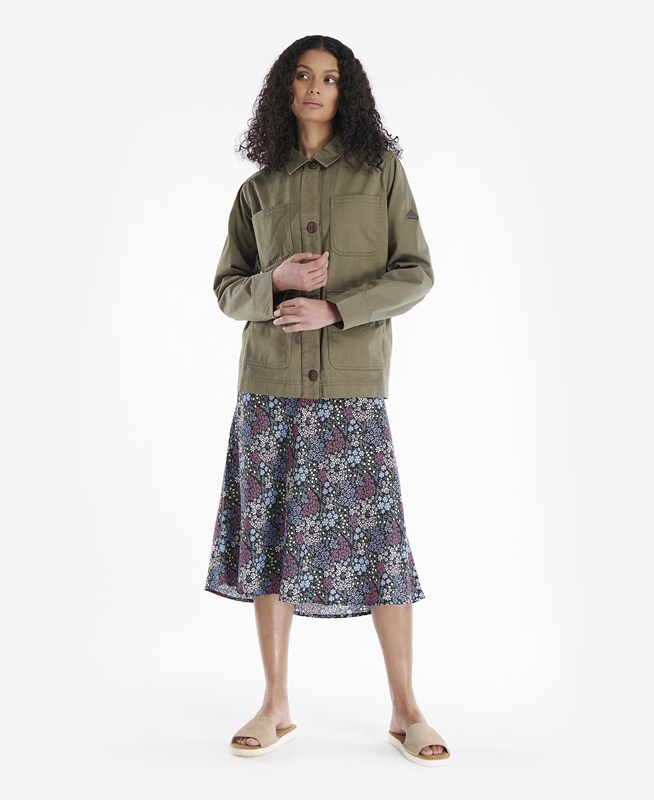 Barbour Coltsfoot Női Alkalmi Dzsekik Olivazöld | 934160-ONZ