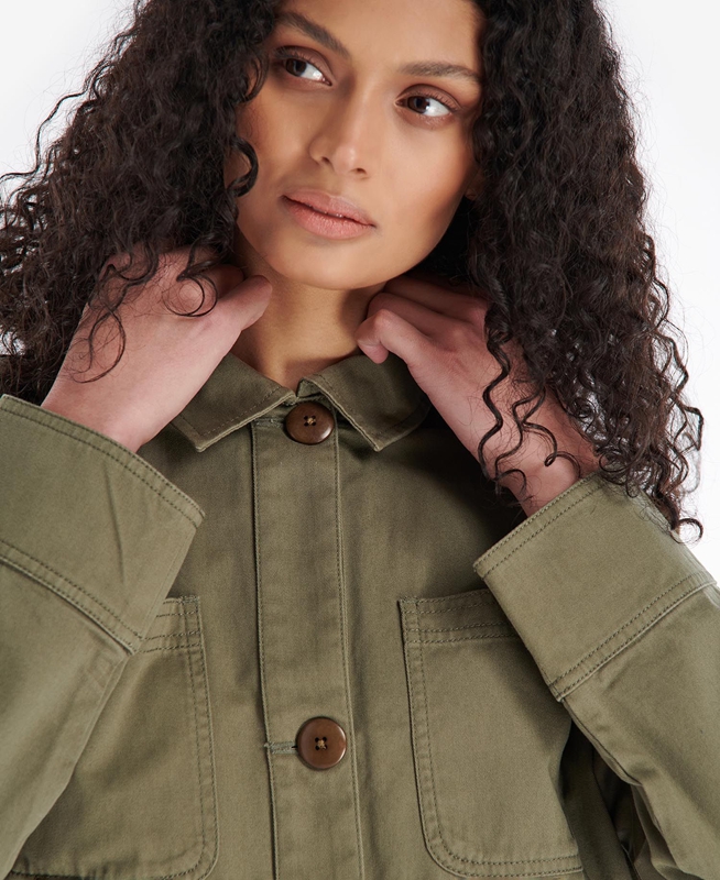 Barbour Coltsfoot Női Alkalmi Dzsekik Olivazöld | 934160-ONZ