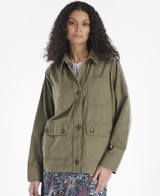 Barbour Coltsfoot Női Alkalmi Dzsekik Olivazöld | 934160-ONZ