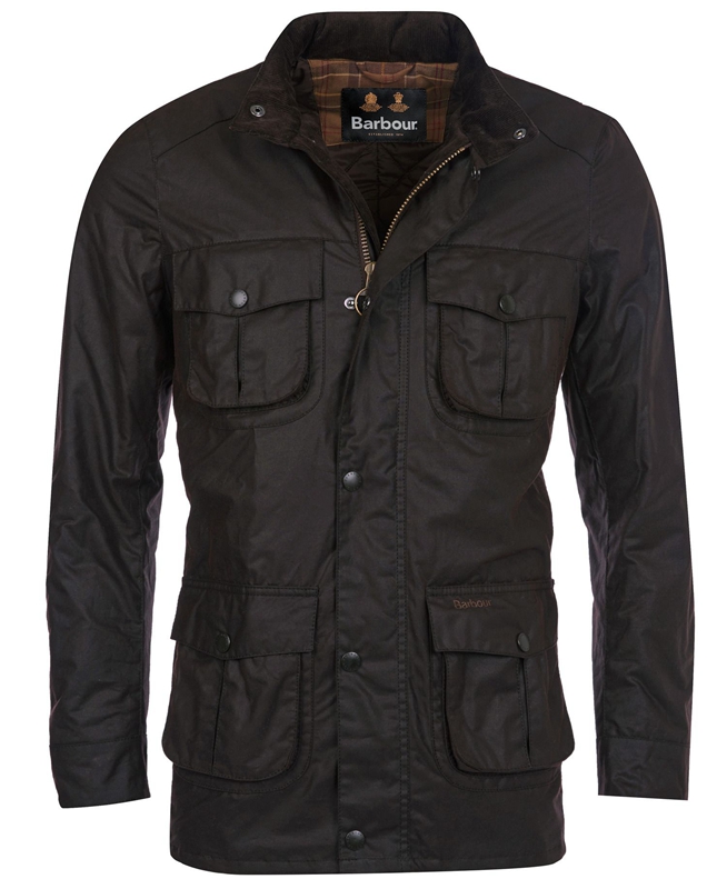 Barbour Corbridge Férfi Viaszos Kabát Fekete | 052738-LEW