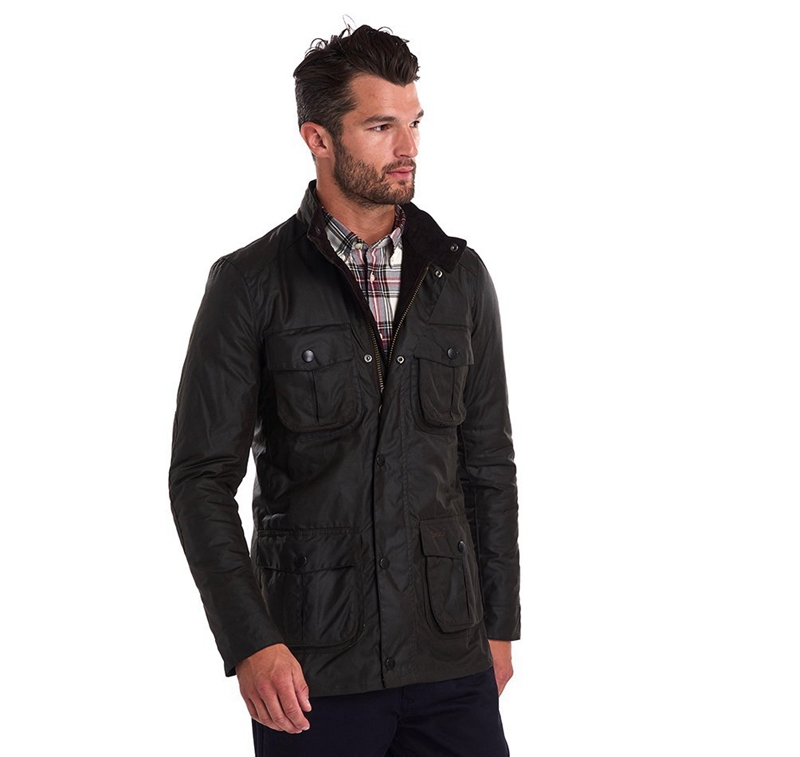 Barbour Corbridge Férfi Viaszos Kabát Olivazöld | 827541-KLA