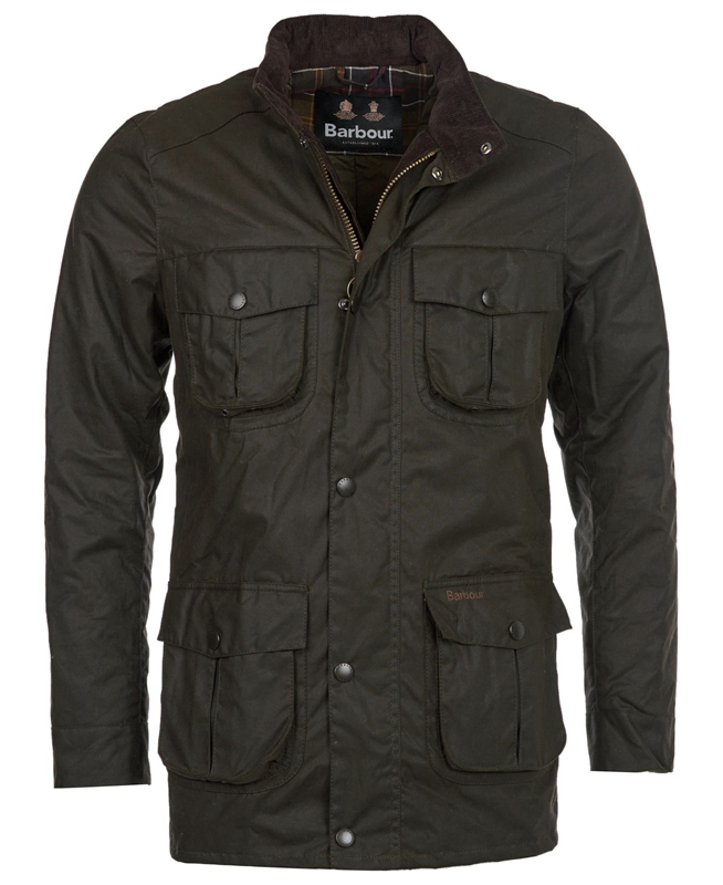 Barbour Corbridge Férfi Viaszos Kabát Olivazöld | 827541-KLA