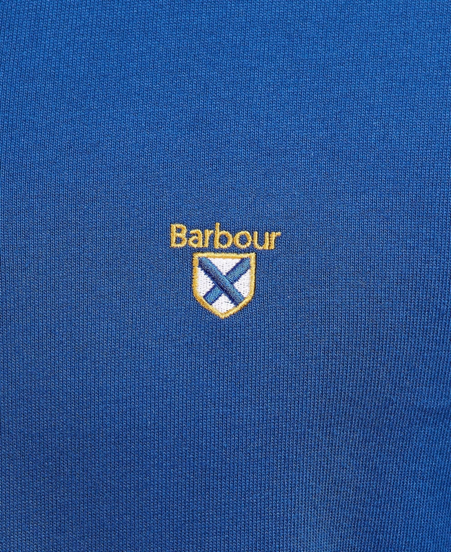 Barbour Crest Rugby Top Férfi Polo shirts Kék | 958371-SMH