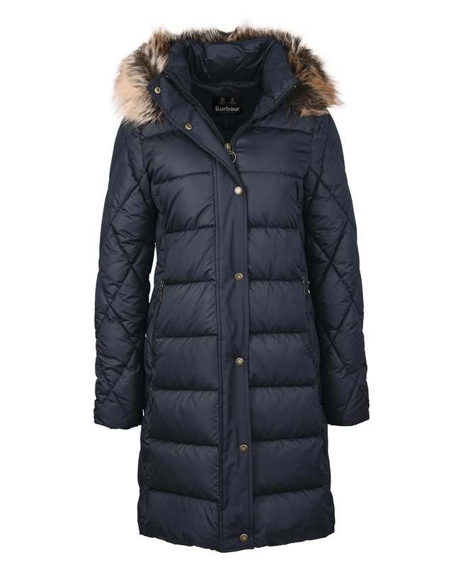 Barbour Daffodil Női Vattázott Kabát Sötétkék | 413067-ZBQ