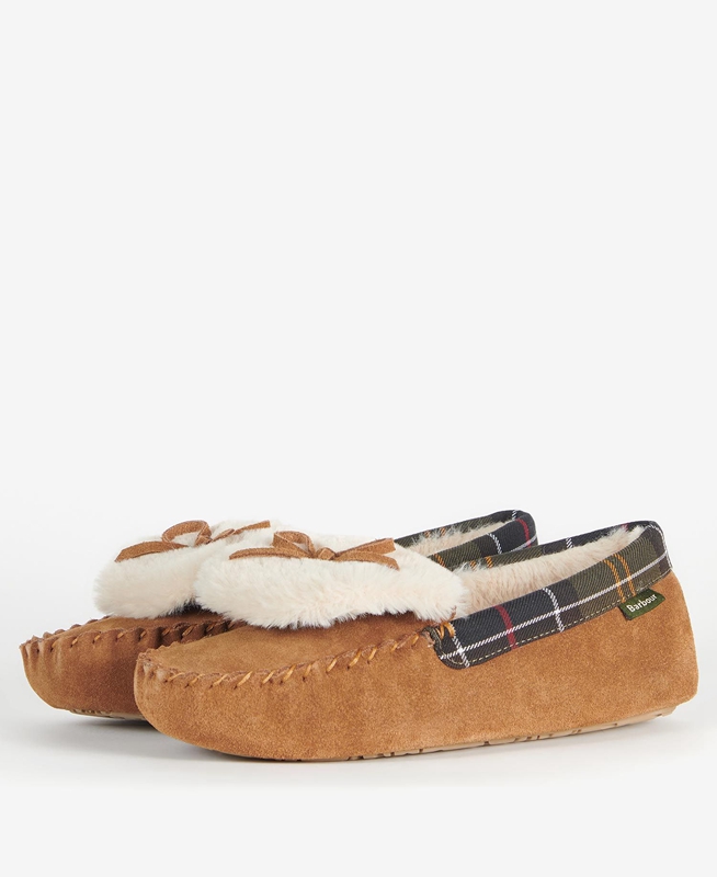Barbour Darcie Női Papucs Bézs | 675418-TYA