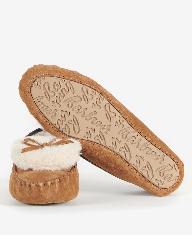 Barbour Darcie Női Papucs Bézs | 675418-TYA