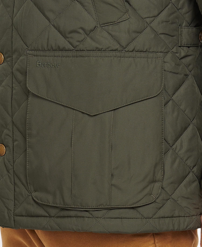 Barbour Devon Férfi Vattázott Kabát Zöld | 218043-FTQ