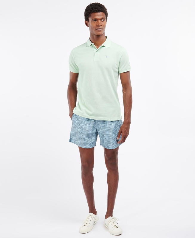 Barbour Diamond Geo Swim Férfi Nadrág Kék | 481729-QHO