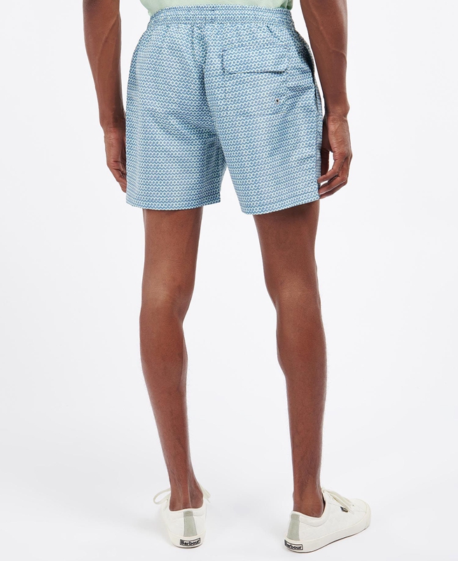 Barbour Diamond Geo Swim Férfi Nadrág Kék | 481729-QHO