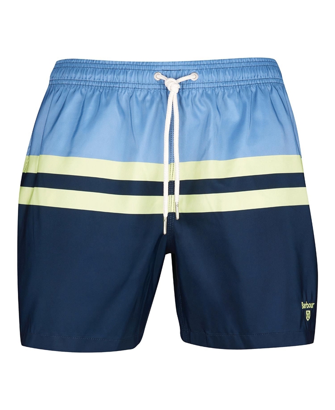 Barbour Double Stipe Swim Férfi Nadrág Kék | 654902-CJN
