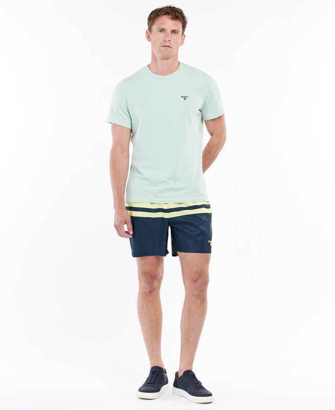 Barbour Double Stipe Swim Férfi Nadrág Kék | 654902-CJN