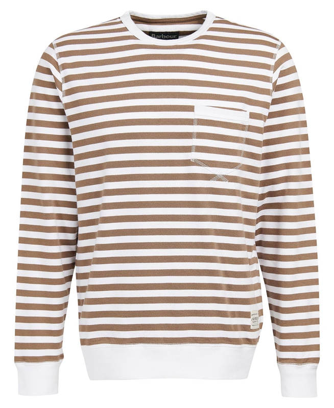 Barbour Durnage Crew Férfi Pulóverek Barna | 923045-UBR