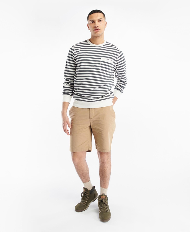 Barbour Durnage Crew Férfi Pulóverek Színes | 704198-VUY