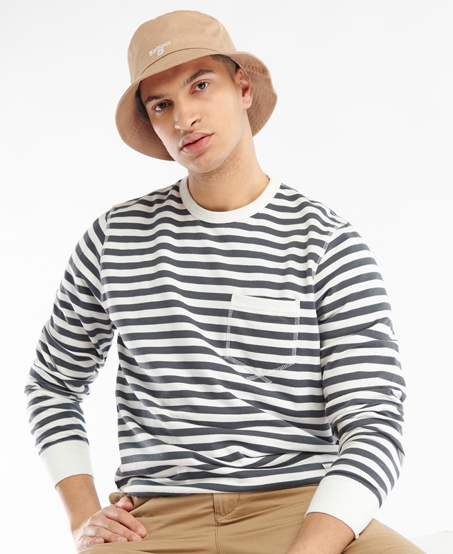Barbour Durnage Crew Férfi Pulóverek Színes | 704198-VUY