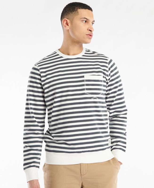Barbour Durnage Crew Férfi Pulóverek Színes | 704198-VUY