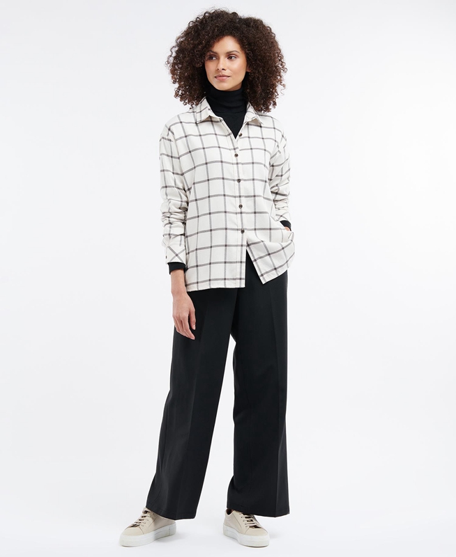 Barbour Elena Női Ingek Krém | 589146-MJO