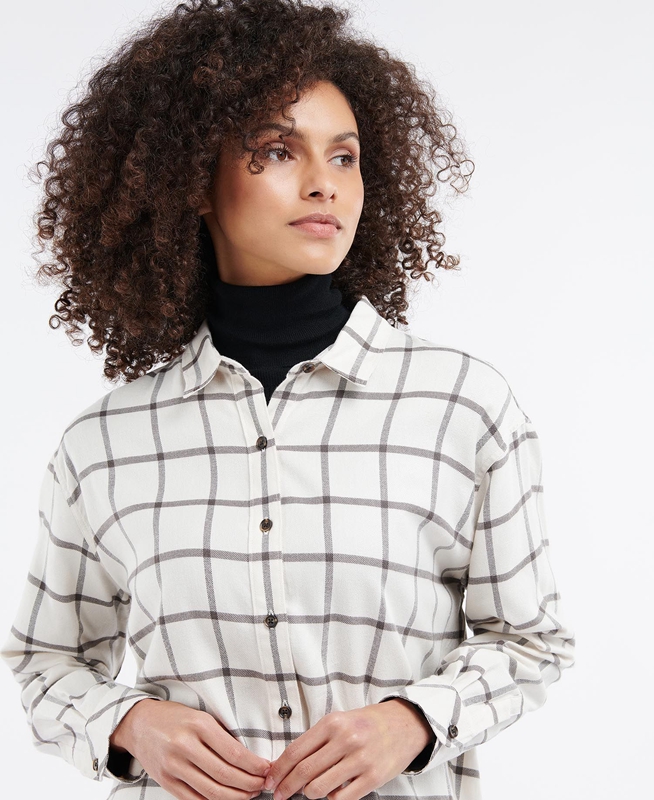 Barbour Elena Női Ingek Krém | 589146-MJO