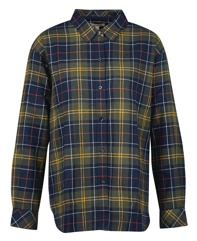 Barbour Elishaw Női Ingek Színes | 415987-OMQ