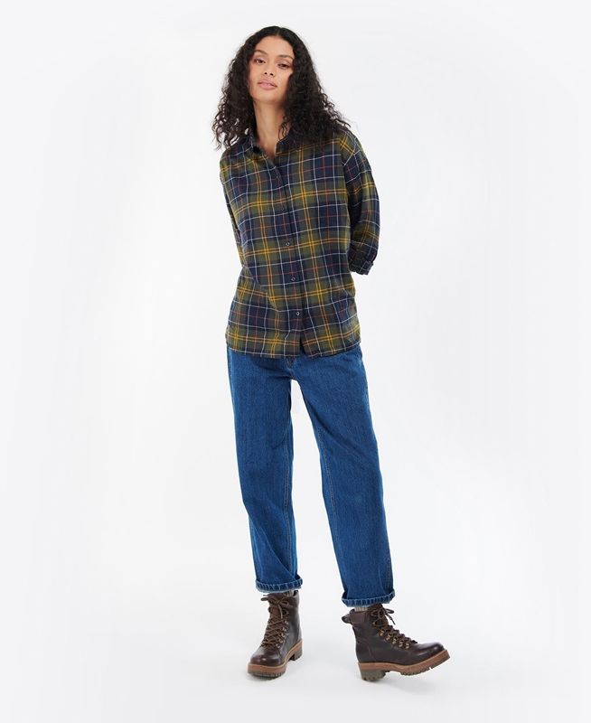 Barbour Elishaw Női Ingek Színes | 415987-OMQ