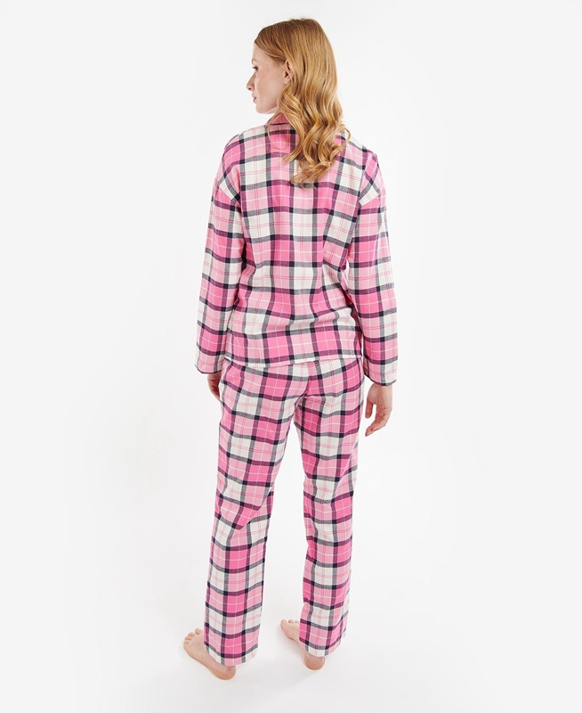 Barbour Ellery PJ Set Női Hálóruha Rózsaszín | 581732-JTV