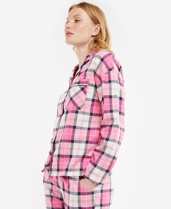 Barbour Ellery PJ Set Női Hálóruha Rózsaszín | 581732-JTV