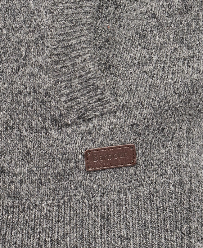 Barbour Essential Cardigan Tisbury Zip Through Férfi Pulóverek Szürke | 693285-UWS