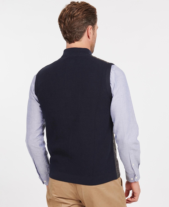Barbour Essential Férfi Mellény Sötétkék | 692835-JAE