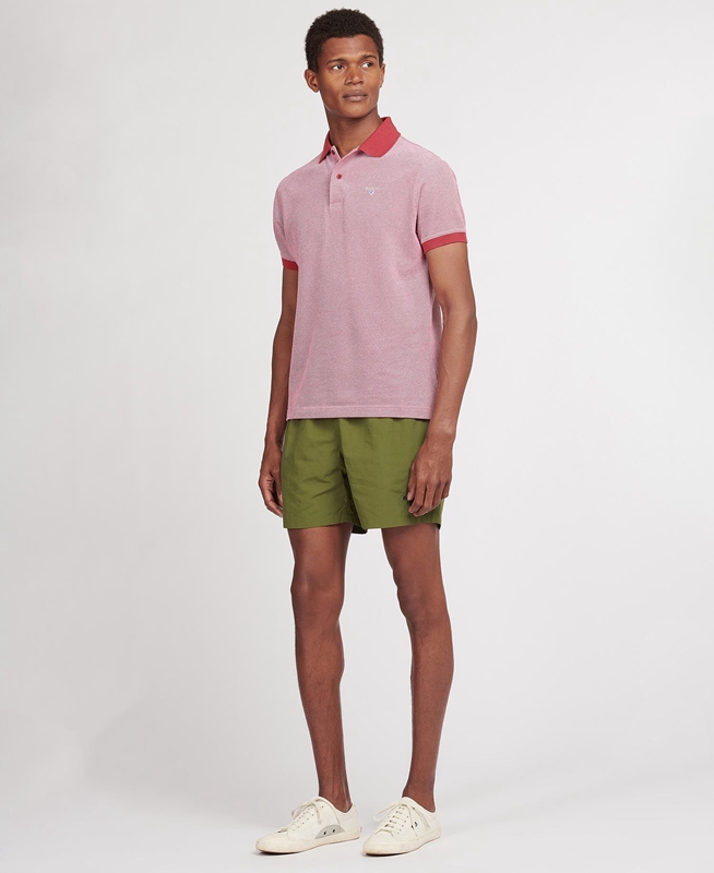 Barbour Essential Logo 5'' Swim Férfi Nadrág Olivazöld | 648735-GUI