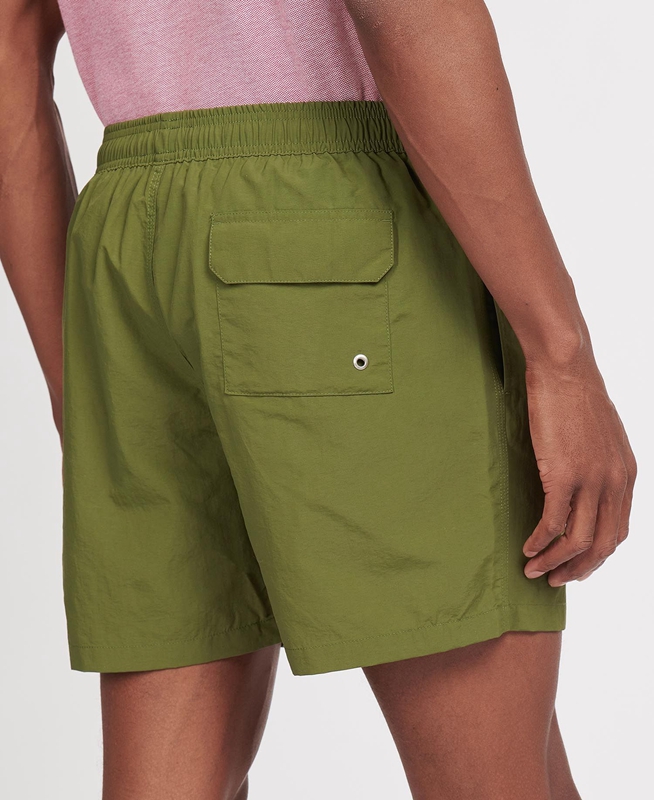 Barbour Essential Logo 5'' Swim Férfi Nadrág Olivazöld | 648735-GUI
