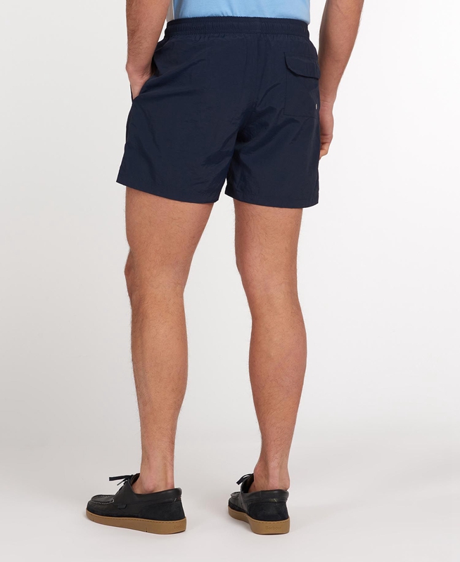 Barbour Essential Logo 5'' Swim Férfi Nadrág Sötétkék | 879254-UWP