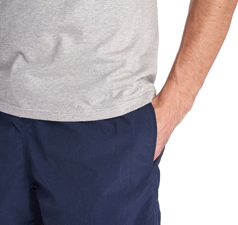 Barbour Essential Logo 5'' Swim Férfi Nadrág Sötétkék | 879254-UWP