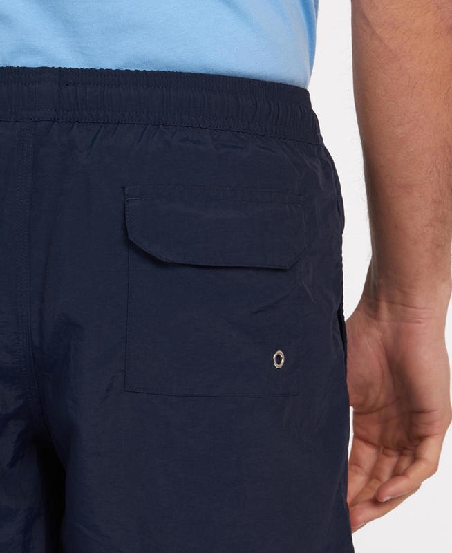 Barbour Essential Logo 5'' Swim Férfi Nadrág Sötétkék | 879254-UWP