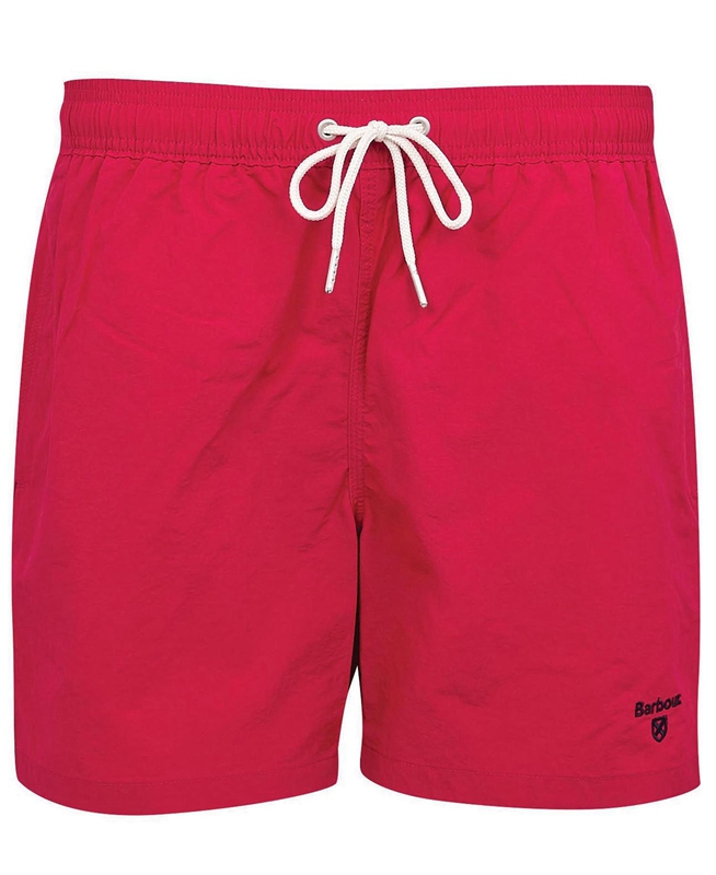 Barbour Essential Logo 5'' Swim Férfi Nadrág Piros | 924387-GZA