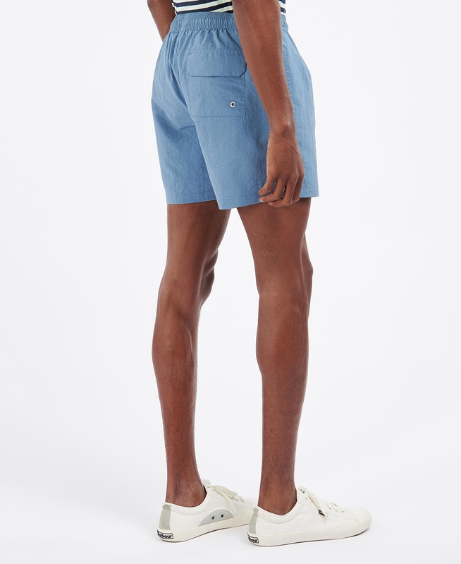 Barbour Essential Logo Swim Férfi Nadrág Kék | 308915-AMN