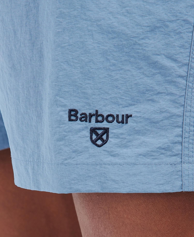 Barbour Essential Logo Swim Férfi Nadrág Kék | 308915-AMN