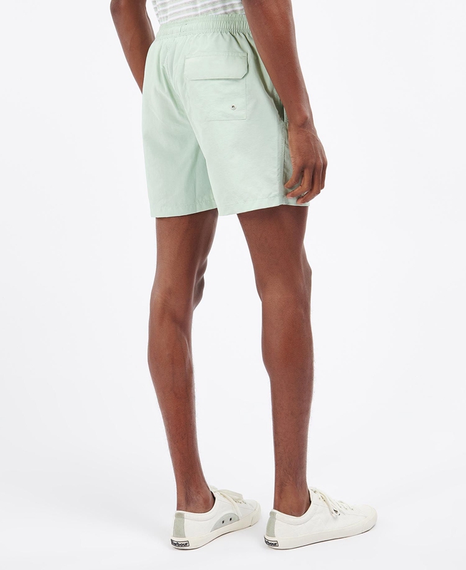 Barbour Essential Logo Swim Férfi Nadrág Zöld | 431709-GQV