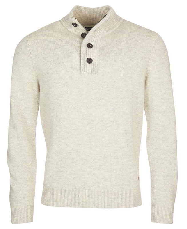 Barbour Essential Patch Half Zip Férfi Pulóverek Bézs | 459321-ASR