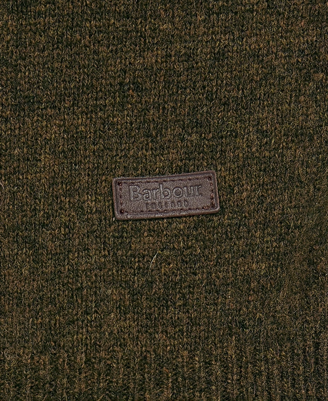 Barbour Essential Patch Half Zip Férfi Pulóverek Olivazöld | 485920-XPR