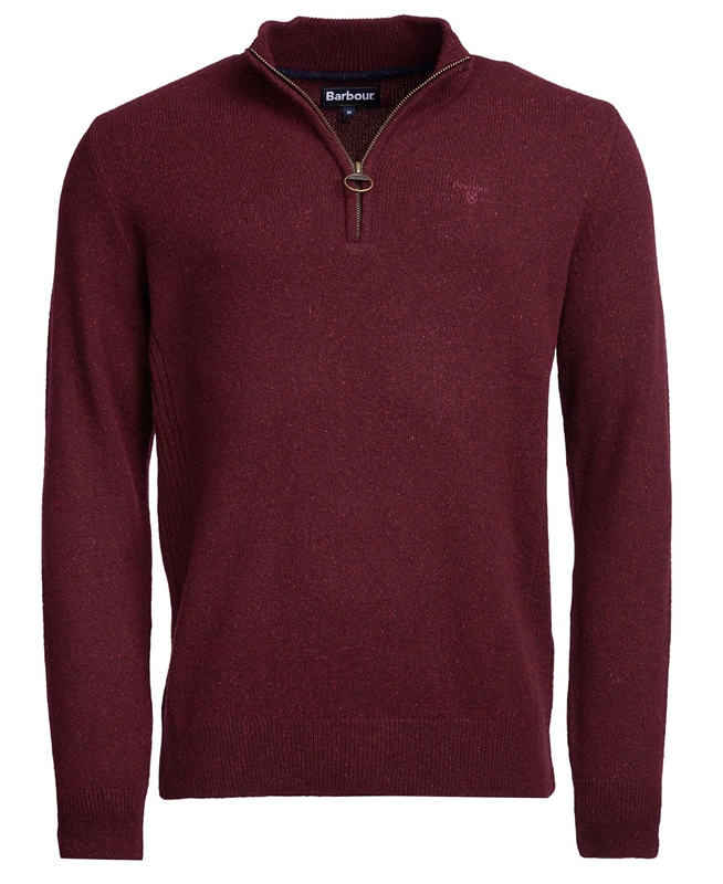 Barbour Essential Tisbury Half Zip Férfi Pulóverek Türkiz | 409386-ARE