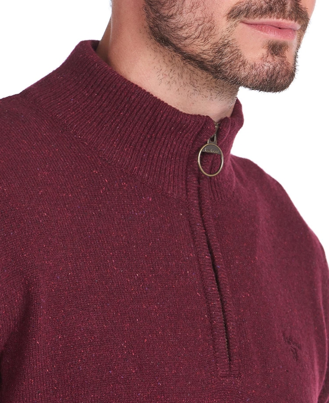 Barbour Essential Tisbury Half Zip Férfi Pulóverek Türkiz | 409386-ARE
