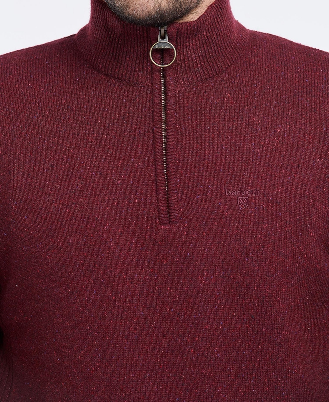 Barbour Essential Tisbury Half Zip Férfi Pulóverek Türkiz | 409386-ARE