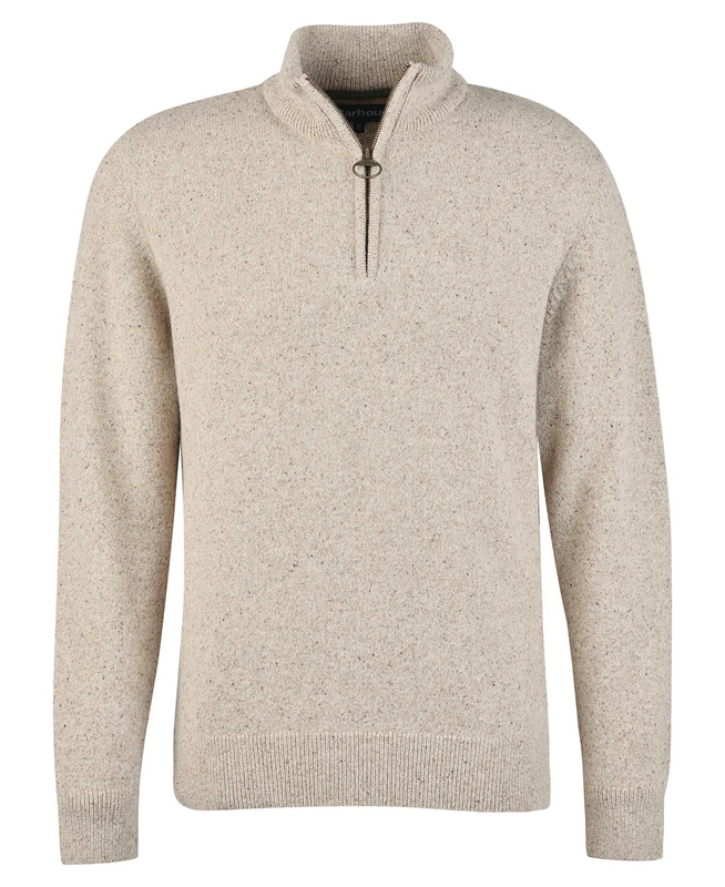 Barbour Essential Tisbury Half Zip Férfi Pulóverek Olivazöld | 569382-KJN