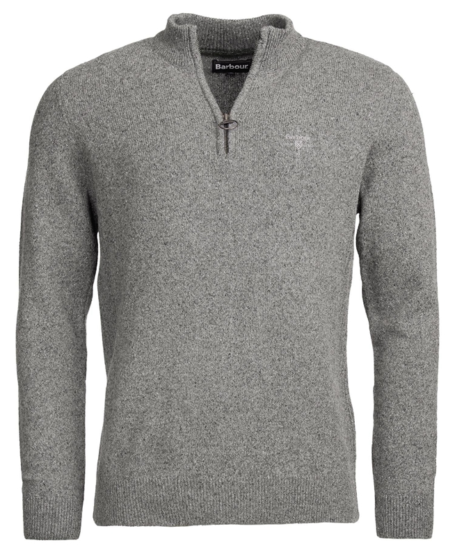 Barbour Essential Tisbury Half Zip Férfi Pulóverek Szürke | 617940-OPY