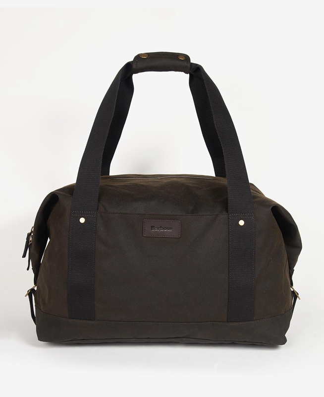 Barbour Essential Wax Holdall Férfi Táska Olivazöld | 250349-SCX